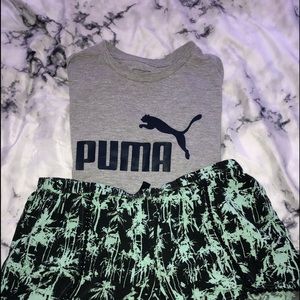 Puma t-shirt and shorts set